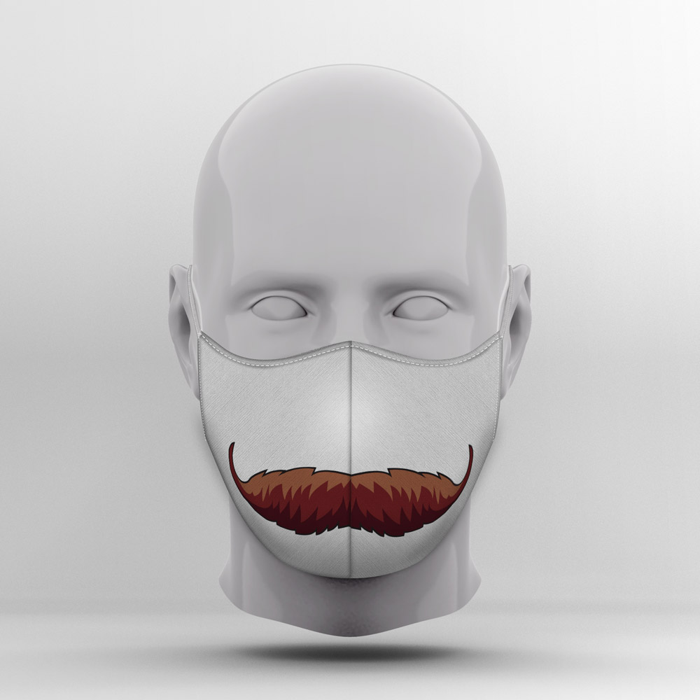 Custom Mask Mustache Mannequin